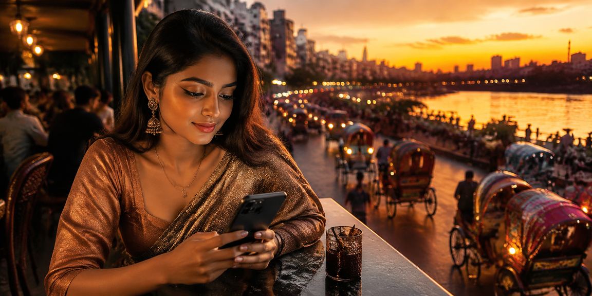 ঢাকায় রিকশার পাশে মোবাইলে fd999 ডিপোজিট করার দৃশ্য